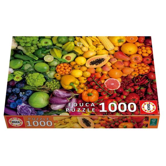 Puzzle Educa Vitaminas de Colores de 1000 Piezas