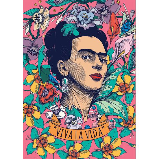 Puzzle Educa Viva la Vida, Frida Kahlo de 500 Piezas Puzzle Educa Viva la Vida, Frida Kahlo de 500 Piezas
