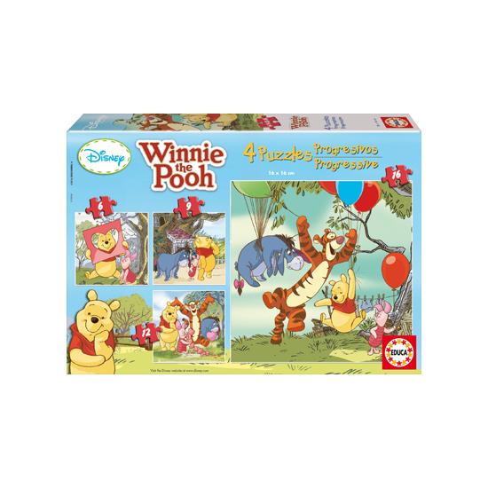 Puzzle Educa Winnie the Pooh Progresivo 6+9+12+16 Piezas
