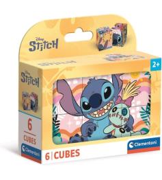 Puzzle en Cubos Clementoni Disney Stitch de 6 Cubos
