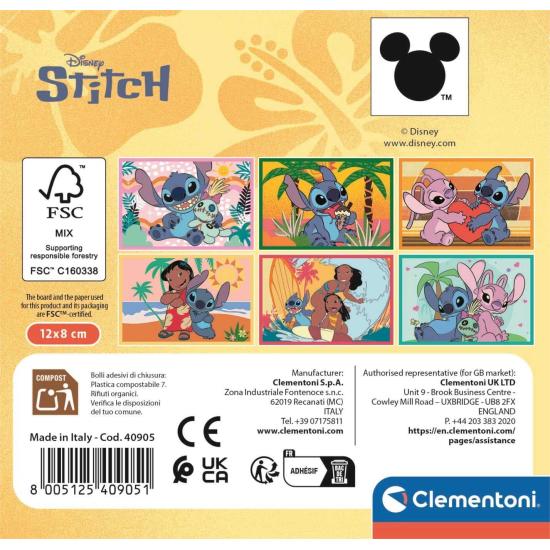 Puzzle en Cubos Clementoni Disney Stitch de 6 Cubos