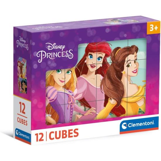 Puzzle en Cubos Clementoni Princesas Disney de 12 Cubos
