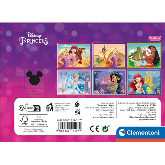 Puzzle en Cubos Clementoni Princesas Disney de 12 Cubos