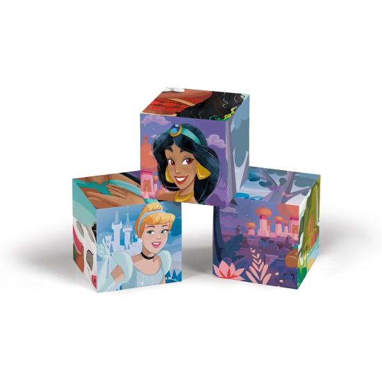 Puzzle en Cubos Clementoni Princesas Disney de 12 Cubos