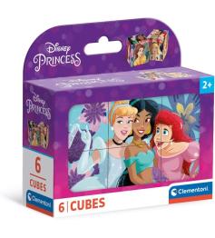 Puzzle en Cubos Clementoni Princesas Disney de 6 Cubos
