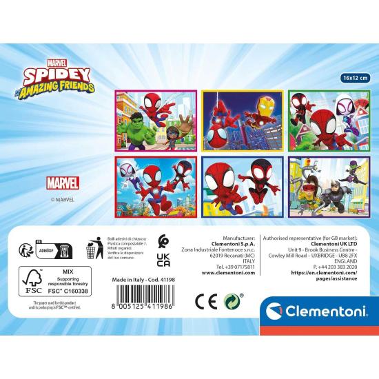 Puzzle en Cubos Clementoni Spidey de 12 Cubos