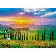 Puzzle Enjoy Amanecer en la Toscana de 1000 Piezas