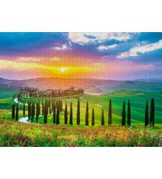 Puzzle Enjoy Amanecer en la Toscana de 1000 Piezas