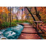 Puzzle Enjoy Arroyo del Bosque en Plitvice, Croacia de 1000 Pzs