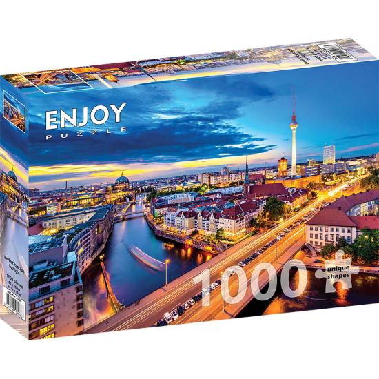 Puzzle Enjoy Berlín de Noche de 1000 Piezas Puzzle Enjoy Berlín de Noche de 1000 Piezas