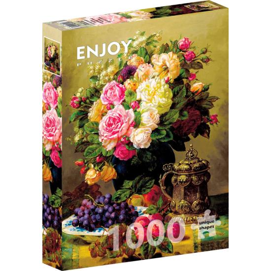 Puzzle Enjoy Bodegón con Rosas de 1000 Pzs Puzzle Enjoy Bodegón con Rosas de 1000 Pzs