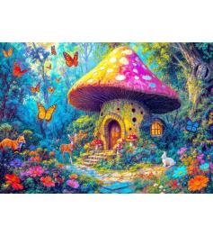 Puzzle Enjoy Cabaña De Setas de 1000 Piezas