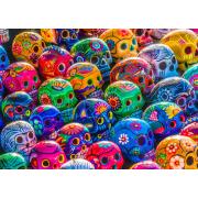 Puzzle Enjoy Calaveras de Colores de 1000 Piezas