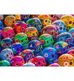 Puzzle Enjoy Calaveras de Colores de 1000 Piezas