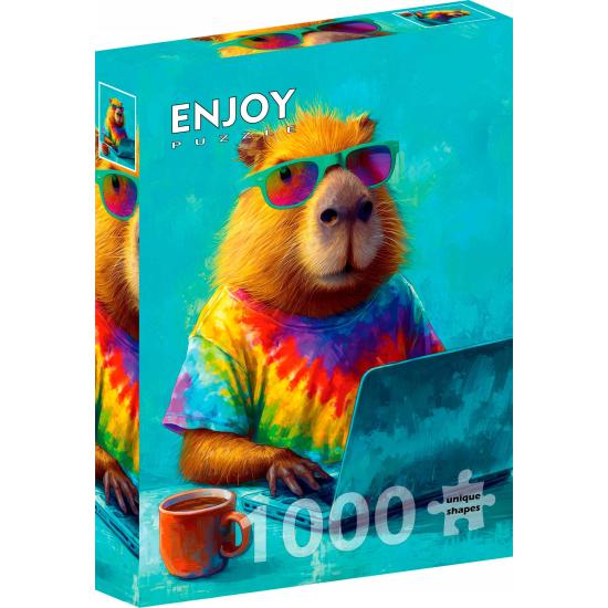 Puzzle Enjoy Capibara Genial de 1000 Piezas