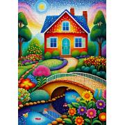 Puzzle Enjoy Casa De Colores de 1000 Piezas