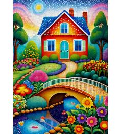 Puzzle Enjoy Casa De Colores de 1000 Piezas