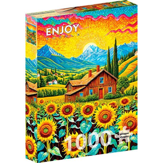 Puzzle Enjoy Casa De Girasoles de 1000 Piezas