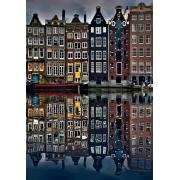 Puzzle Enjoy Casas en Ámsterdam de 1000 Piezas