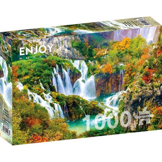 Puzzle Enjoy Cascadas de Plitvice en Otoño de 1000 Pzs Puzzle Enjoy Cascadas de Plitvice en Otoño de 1000 Pzs