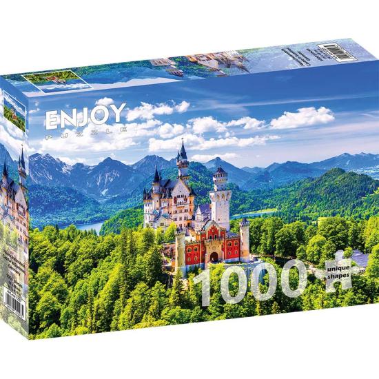Puzzle Enjoy Castillo de Neuschwanstein en Verano de 1000 Pzs