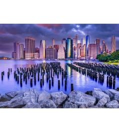 Puzzle Enjoy Cielo Nublado sobre Manhattan, Nueva York de 1000