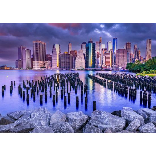 Puzzle Enjoy Cielo Nublado sobre Manhattan, Nueva York de 1000 Puzzle Enjoy Cielo Nublado sobre Manhattan, Nueva York de 1000