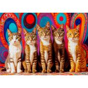 Puzzle Enjoy Cinco Gatos de 1000 Piezas