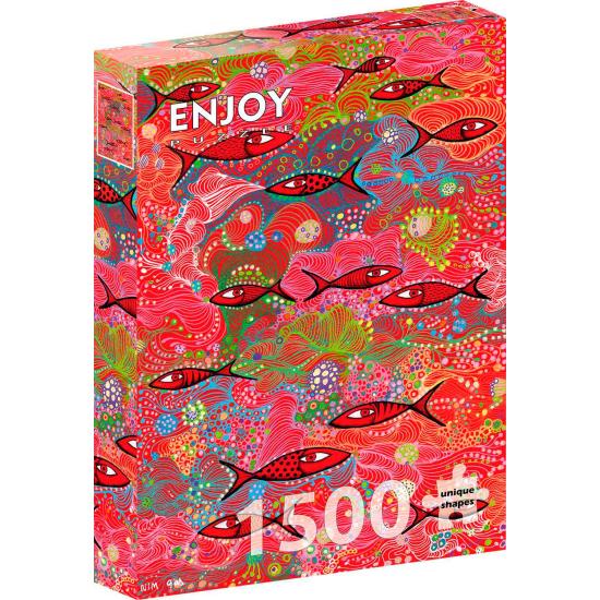 Puzzle Enjoy Rojo Profundo de 1500 Piezas