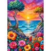Puzzle Enjoy Costa Floreciente de 1000 Piezas