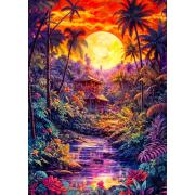 Puzzle Enjoy Crepúsculo En La Jungla de 1000 Piezas