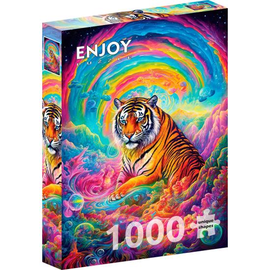 Puzzle Enjoy Donde Reinan Los Tigres de 1000 Piezas