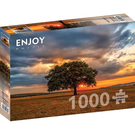 Puzzle Enjoy Eclipse entre Hojas de 1000 Piezas