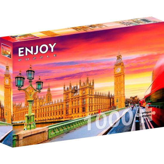 Puzzle Enjoy El Palacio De Westminster, Londres de 1000 Piezas