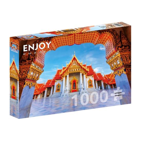 Puzzle Enjoy El Templo De Mármol, Bangkok de 1000 Piezas