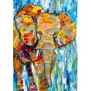 Puzzle Enjoy Elefante Colorido de 1000 Piezas