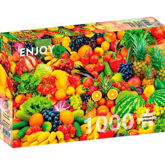 Puzzle Enjoy Frutas y Vegetales de 1000 Piezas