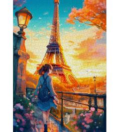 Puzzle Enjoy Ganas De Viajar Por París de 1000 Piezas