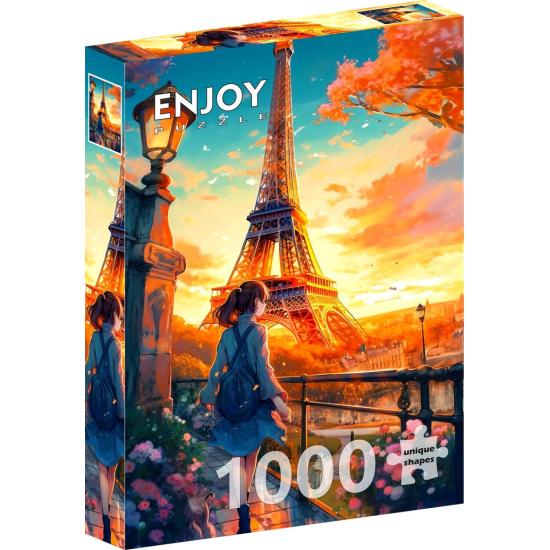 Puzzle Enjoy Ganas De Viajar Por París de 1000 Piezas
