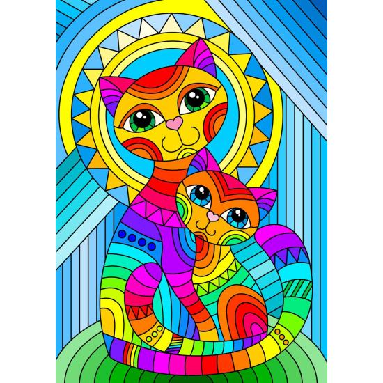 Puzzle Enjoy Gato y Gatito Inseparables de 1000 Piezas Puzzle Enjoy Gato y Gatito Inseparables de 1000 Piezas