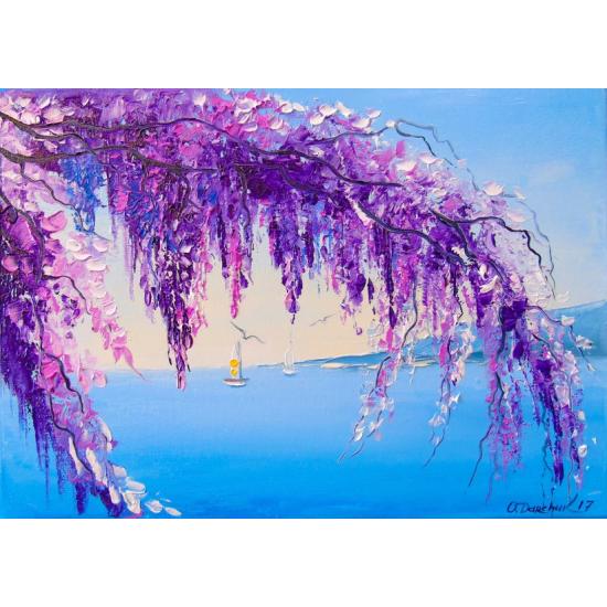 Puzzle Enjoy Glicina Junto al Mar de 1000 Piezas Puzzle Enjoy Glicina Junto al Mar de 1000 Piezas