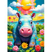 Puzzle Enjoy Hippo Soleado de 1000 Piezas