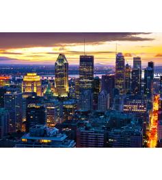 Puzzle Enjoy Horizonte de Montreal por la Noche Canadá de 1000 P