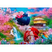 Puzzle Enjoy Jardín Geisha de 1000 Piezas