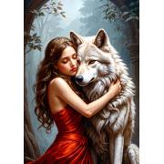 Puzzle Enjoy La Dama y El Lobo de 1000 Piezas