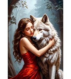 Puzzle Enjoy La Dama y El Lobo de 1000 Piezas