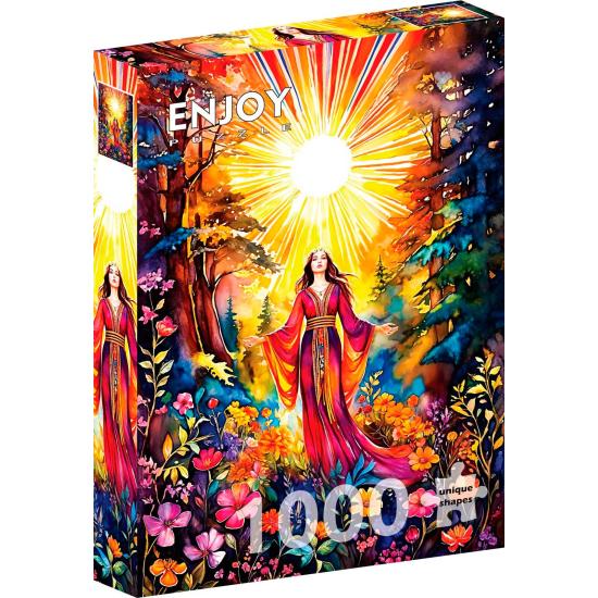 Puzzle Enjoy La Diosa En Primavera de 1000 Piezas