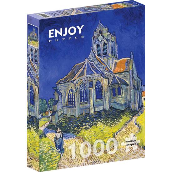 Puzzle Enjoy La iglesia en Auvers de 1000 Piezas