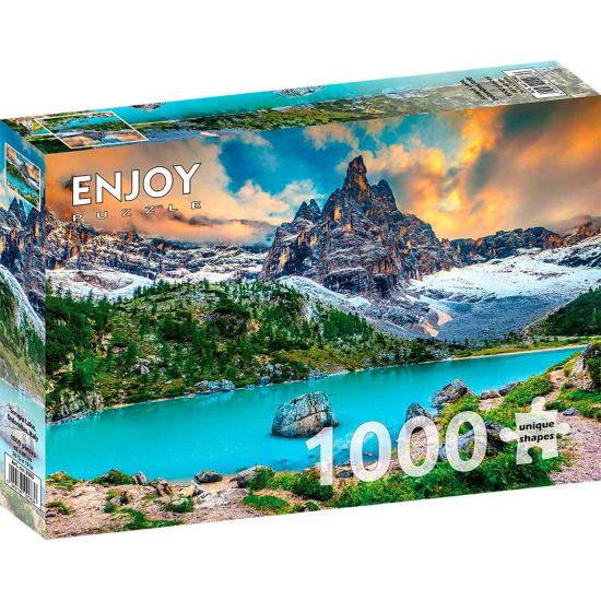 Puzzle Enjoy Lago Sorapis, Dolomitas, Italia de 1000 Piezas