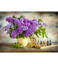 Puzzle Enjoy Lilas y Ajedrez de 1000 Pzs